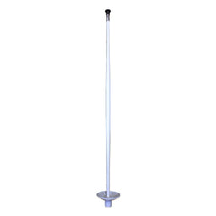 White Putting Pole - Weighted Chrome Base